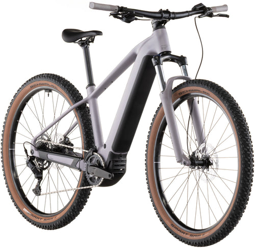 2026 Cube Reaction Hybrid Performance 600 Electric Hardtail Mountain Bike In Plum Grey & Black