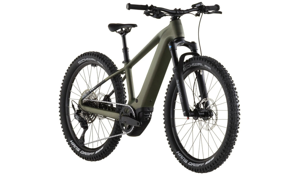 2026 Cube Acid 240 Hybrid Rookie SLX 400X Youth Electric Mountain Bike In Reed Green & Matrix