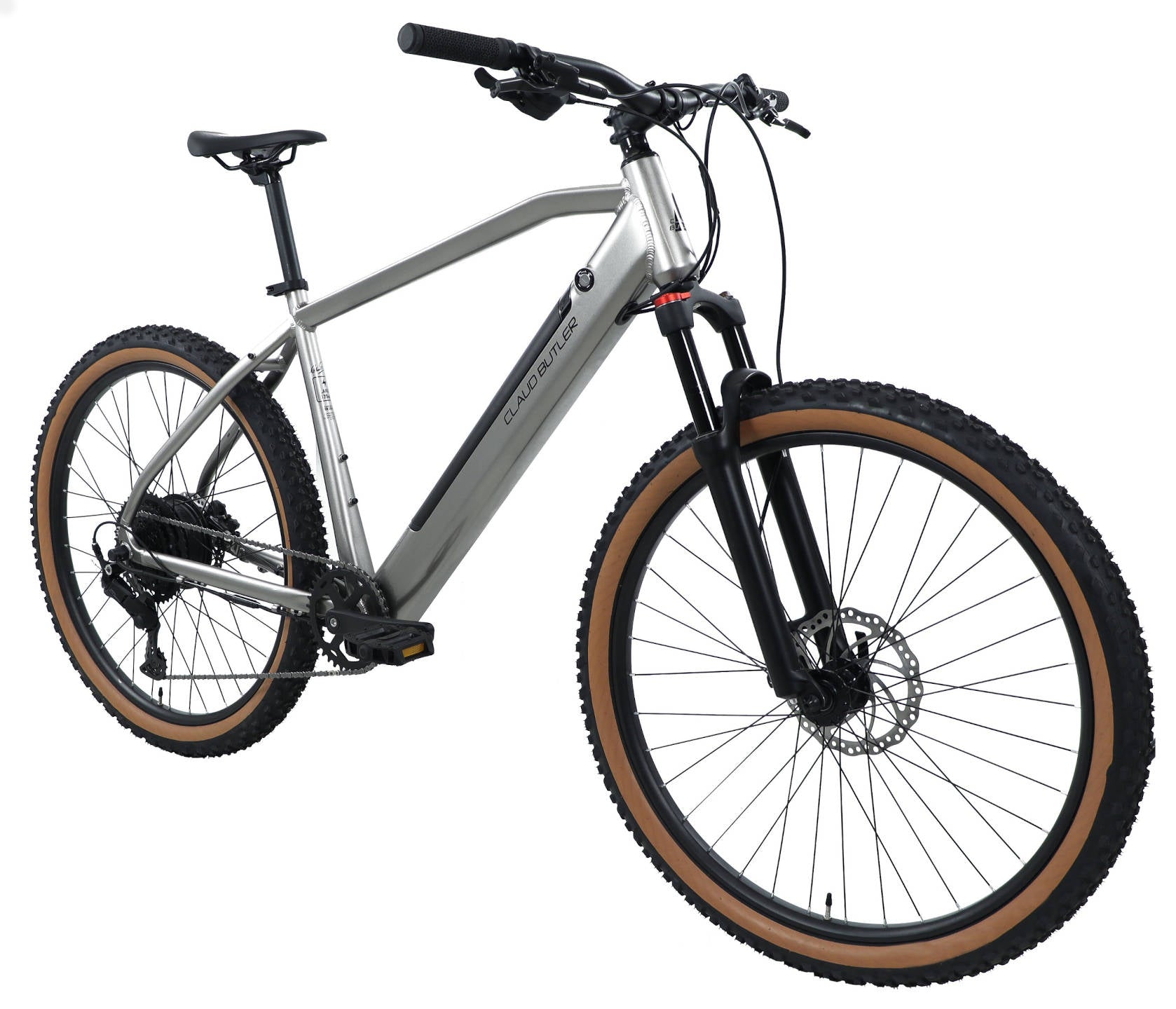 Claud Butler Ridge 2.0 Electric Hardtail Mountain Bike In Light Grey