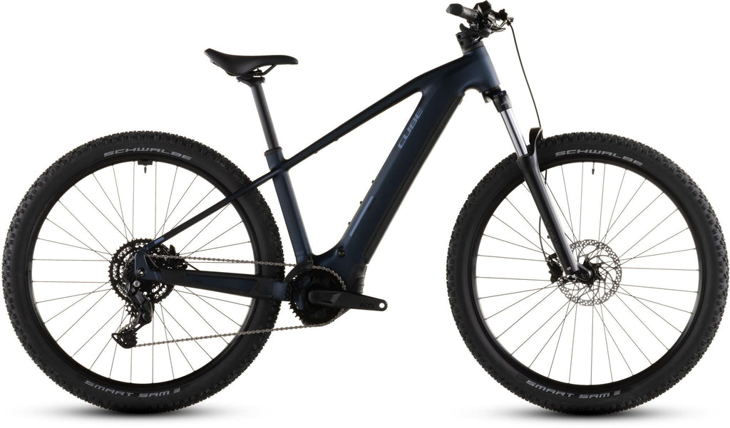 2026 Cube Reaction Hybrid Performance 600 Electric Hardtail Mountain Bike In Indigo Blue & Reflex