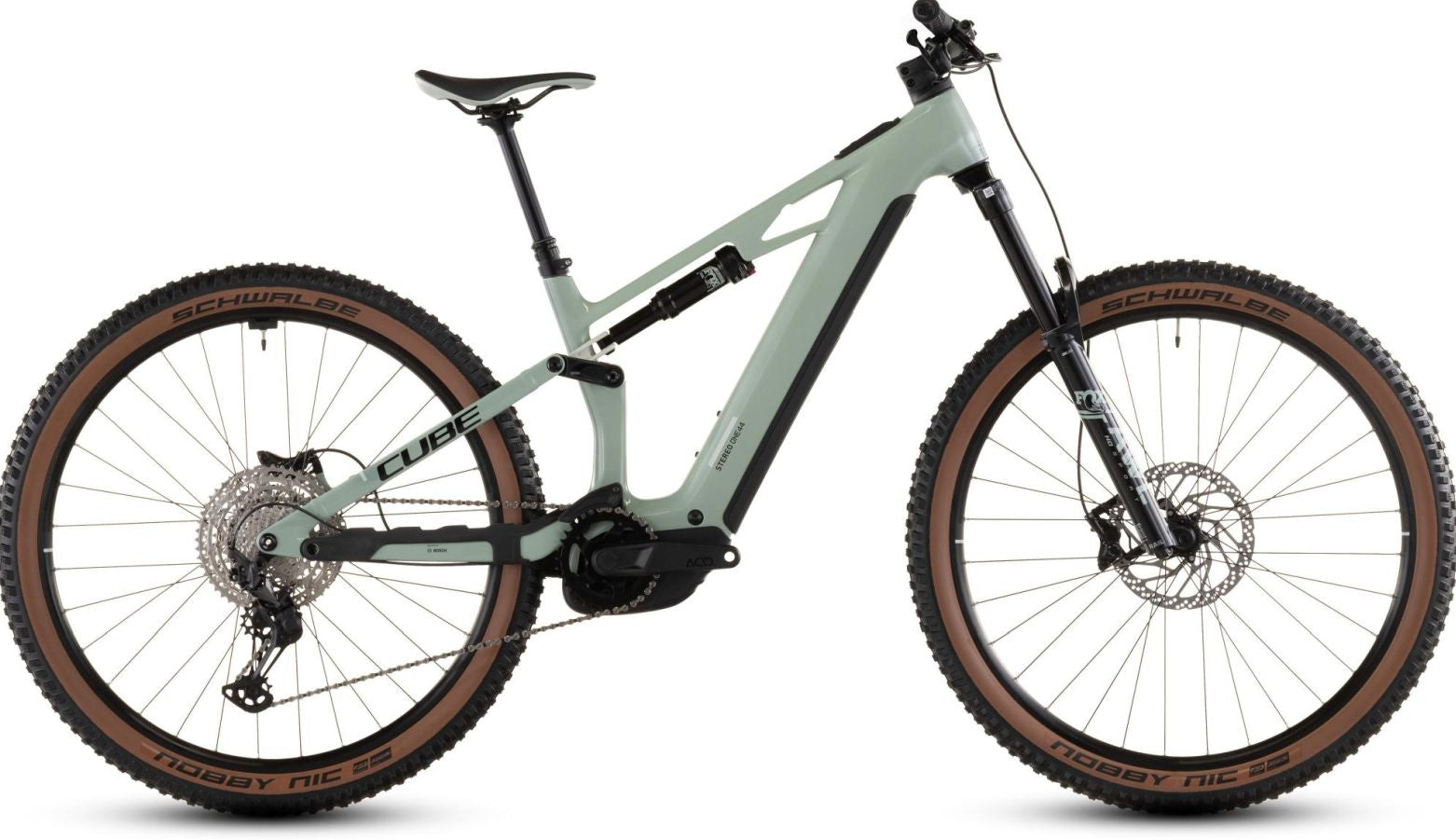 2026 Cube Stereo Hybrid ONE44 HPC Race 800 Electric Full Suspension Mountain Bike In Dried Herbs