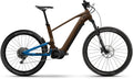 2026 Haibike Alltrail 6 Electric Full Suspension Mountain Bike In Glossy Leather & Platinum Blue Glossy
