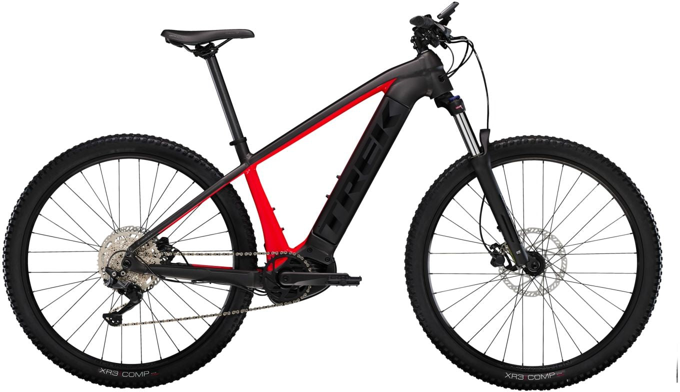 Pre-Owned 2023 Trek Powerfly 4 Electric Hardtail Mountain Bike In Black & Red X-Large Frame